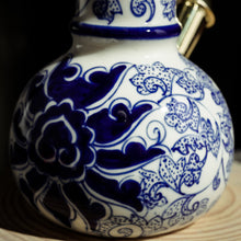 Load image into Gallery viewer, Minh Le Studio handmade porcelain ceramic blue and white bong
