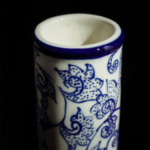 Load image into Gallery viewer, Minh Le Studio handmade porcelain ceramic blue and white bong
